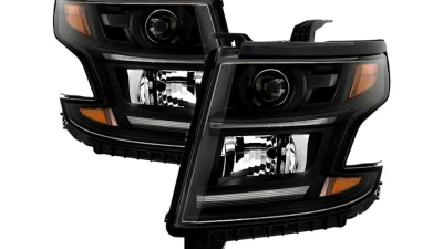 Xtune OEM Style Headlights Black Chevrolet Suburban | Tahoe 2015-2019                                     - HD-JH-CSUB15-AM-BK - Image 13