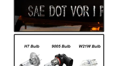 Xtune OEM Style Headlights Black Chevrolet Suburban | Tahoe 2015-2019                                     - HD-JH-CSUB15-AM-BK - Image 9