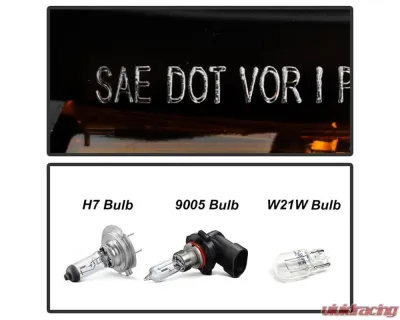 Xtune OEM Style Headlights Black Chevrolet Suburban | Tahoe 2015-2019 - HD-JH-CSUB15-AM-BK