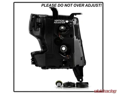 Xtune OEM Style Headlights Black Chevrolet Suburban | Tahoe 2015-2019 - HD-JH-CSUB15-AM-BK