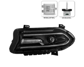 Xtune No Side Logo DRL Xenon HID ASSEMBLY Headlight Signal-LED OE Left Dodge Charger 2015-2023