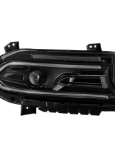 Xtune No Side Logo LED Signal DRL SwitchBack Halogen Headlight OE Right Dodge Charger 2022-2023                                     - HD-JH-DCH22-OE-BK-R - Image 9