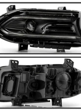 Xtune No Side Logo LED Signal DRL SwitchBack Halogen Headlight OE Right Dodge Charger 2022-2023                                     - HD-JH-DCH22-OE-BK-R - Image 3