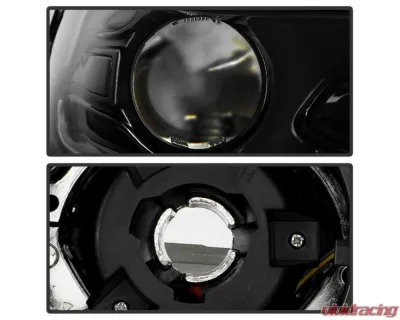 Xtune No Side Logo LED Signal DRL SwitchBack Halogen Headlight OE Right Dodge Charger 2022-2023 - HD-JH-DCH22-OE-BK-R