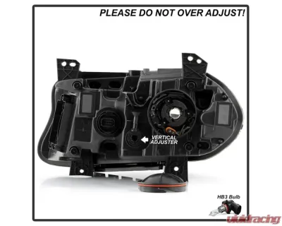 Xtune No Side Logo LED Signal DRL SwitchBack Halogen Headlight OE Right Dodge Charger 2022-2023 - HD-JH-DCH22-OE-BK-R