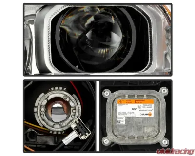 Xtune LED DRL HID & Ballast Assembly Projector Headlight OE Left Ford Escape 2017-2019 - HD-JH-FESCA17-BSBU-OE-L