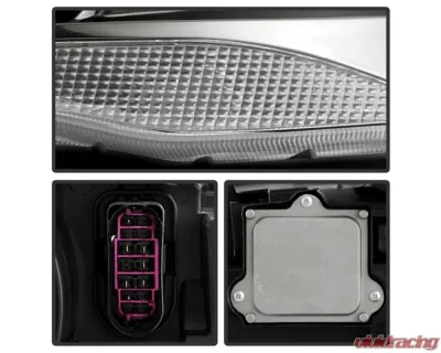 Xtune LED DRL HID & Ballast Assembly Projector Headlight OE Left Ford Escape 2017-2019 - HD-JH-FESCA17-BSBU-OE-L