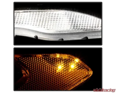 Xtune LED DRL HID & Ballast Assembly Projector Headlight OE Left Ford Escape 2017-2019 - HD-JH-FESCA17-BSBU-OE-L