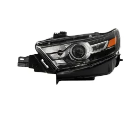 Xtune Black Bezel HID Headlight OE Black Left Ford Taurus 2013-2019