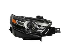 Xtune Black Bezel HID Headlight OE Black Right Ford Taurus 2013-2019