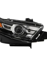 Xtune Black Bezel HID Headlight OE Black Right Ford Taurus 2013-2019                                     - HD-JH-FTA14-HID-BK-R - Image 7