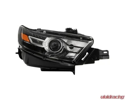 Xtune Black Bezel HID Headlight OE Black Right Ford Taurus 2013-2019 - HD-JH-FTA14-HID-BK-R
