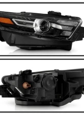 Xtune Black Bezel HID Headlight OE Black Right Ford Taurus 2013-2019                                     - HD-JH-FTA14-HID-BK-R - Image 3