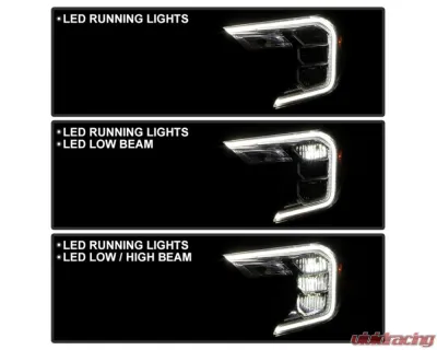 Xtune Full LED Reflector Type Headlight OE Left GMC Terrain SLE/SLT 2022-2024 - HD-JH-GTE22SLE-FLED-OE-L