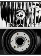 Xtune Headlights w/ LED Light Bar Black Jeep Grand Cherokee 2005-2007                                     - HD-JH-JGC05-LB-BK - Image 4