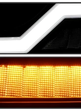 Xtune Headlights w/ LED Light Bar Black Jeep Grand Cherokee 2005-2007                                     - HD-JH-JGC05-LB-BK - Image 10