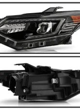 Xtune Xenon HID Models DRL LED Light Bar Projector Headlights Black Chrome Chevrolet Traverse 2018-2021                                     - PRO-JH-CTRA18-LB-BC - Image 3