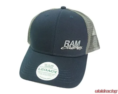 RAM Clutches Blue Adjustable Trucker Hat - 05-010B