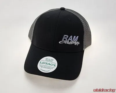 RAM Clutches Black Adjustable Trucker Hat - 05-010BL