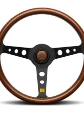 MOMO MOD. 07 Steering Wheel 350mm Mahogany Wood/Brushed Black Anodized                                     - RH1905/35A0B - Image 4