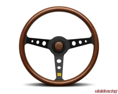 MOMO MOD. 07 Steering Wheel 350mm Mahogany Wood/Brushed Black Anodized - RH1905/35A0B