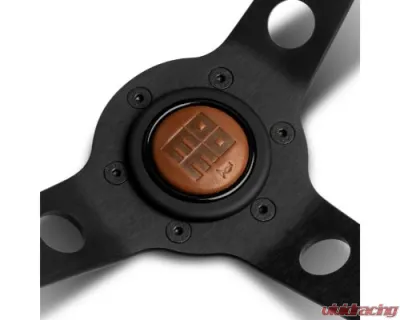 MOMO MOD. 07 Steering Wheel 350mm Mahogany Wood/Brushed Black Anodized - RH1905/35A0B