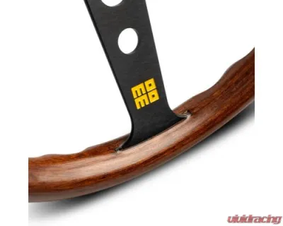 MOMO MOD. 07 Steering Wheel 350mm Mahogany Wood/Brushed Black Anodized - RH1905/35A0B