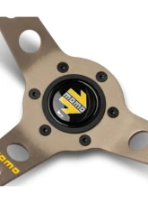 MOMO MOD. 07 350mm Red Microfiber Brushed Anthracite Anodized Single Yellow Stripe Steering Wheel                                     - R1905/35MR - Image 2