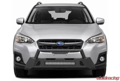 Scorpion Extreme Winch Ready Front Bumper Tactical Center Mount with LED Double Row Light Bar Subaru Crosstrek 2018-2022 - P000029