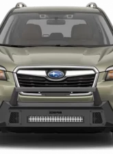 Scorpion Extreme Front Winch Bumper Tactical Center Mount with LED Double Row Light Bar Subaru Forrester 2019-2021                                     - P000031 - Image 2