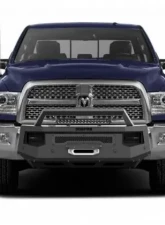 Scorpion Extreme Front Winch Bumper Tactical Center Mount with LED Single Row Light Bar Ram 2500 | 3500  2013-2018                                     - P000032 - Image 2