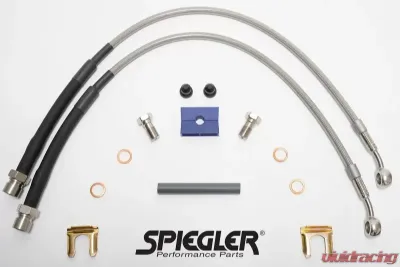 Spiegler Stainless Brake lines - Front Corvette C7 exc Z06 w/iron 2014-2022 - 13.02.04600