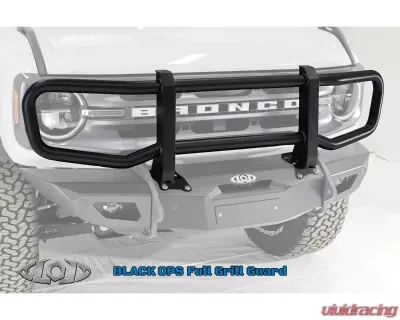 LOD Black Ops Front Bumper Full Grill Guard Black Powder Coated Ford Bronco 2021-2022 - AFG2105