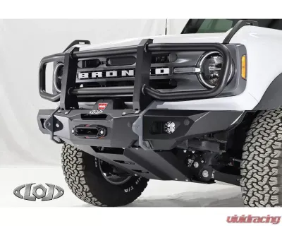 LOD Black Ops Front Bumper Full Grill Guard Black Powder Coated Ford Bronco 2021-2022 - AFG2105
