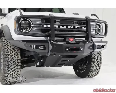 LOD Black Ops Front Bumper Full Grill Guard Black Powder Coated Ford Bronco 2021-2022 - AFG2105