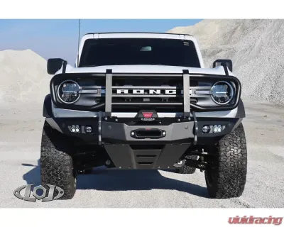 LOD Black Ops Front Bumper Full Grill Guard Black Powder Coated Ford Bronco 2021-2022 - AFG2105