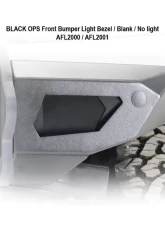 LOD Black Ops Blank Front Light Bezel Pair Bare Steel Ford Bronco 2021-2022                                     - AFL2000 - Image 2