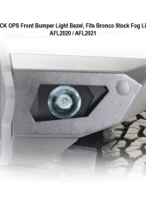 LOD Black Ops Blank Front Light Bezel Pair Bare Steel Ford Bronco 2021-2022                                     - AFL2000 - Image 3