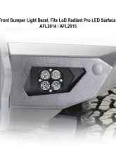 LOD Black Ops Blank Front Light Bezel Pair Bare Steel Ford Bronco 2021-2022                                     - AFL2000 - Image 5