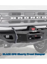 LOD Black Ops Shorty Winch Front Bumper Bare Steel Ford Bronco 2021-2022                                     - BFB2100 - Image 13