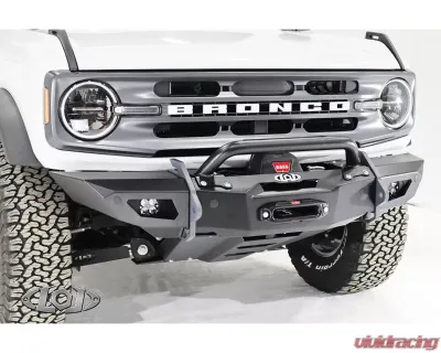 LOD Black Ops Shorty Winch Front Bumper Bare Steel Ford Bronco 2021-2022 - BFB2100