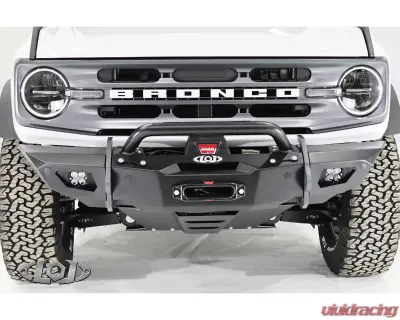 LOD Black Ops Shorty Winch Front Bumper Bare Steel Ford Bronco 2021-2022 - BFB2100