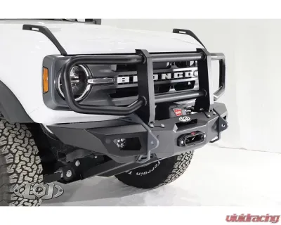 LOD Black Ops Shorty Winch Front Bumper Bare Steel Ford Bronco 2021-2022 - BFB2100