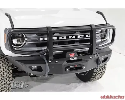 LOD Black Ops Shorty Winch Front Bumper Bare Steel Ford Bronco 2021-2022 - BFB2100