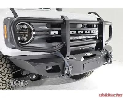 LOD Black Ops Shorty Winch Front Bumper Bare Steel Ford Bronco 2021-2022 - BFB2100