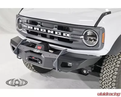 LOD Black Ops Shorty Winch Front Bumper Bare Steel Ford Bronco 2021-2022 - BFB2100