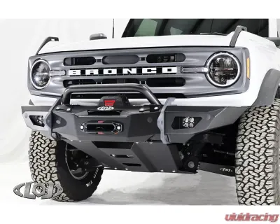 LOD Black Ops Shorty Winch Front Bumper Bare Steel Ford Bronco 2021-2022 - BFB2100