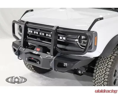 LOD Black Ops Shorty Winch Front Bumper Bare Steel Ford Bronco 2021-2022 - BFB2100