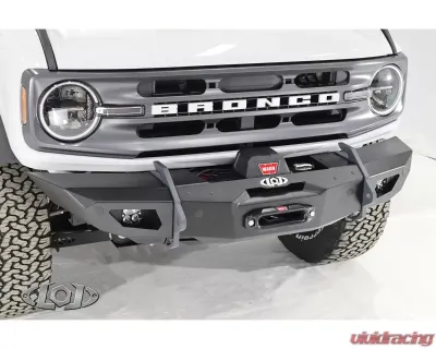 LOD Black Ops Shorty Winch Front Bumper Bare Steel Ford Bronco 2021-2022 - BFB2100