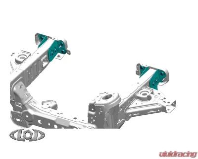 LOD Black Ops Front Bumper Frame Tie In Brackets Black Powder Coated Ford Bronco 2021-2022 - BFT2101